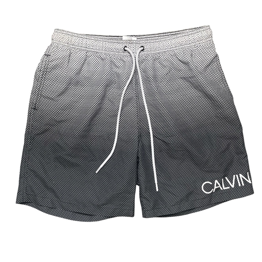 Calvin Klein mens black/white gradient dot Swim Shorts
Swim trunks M